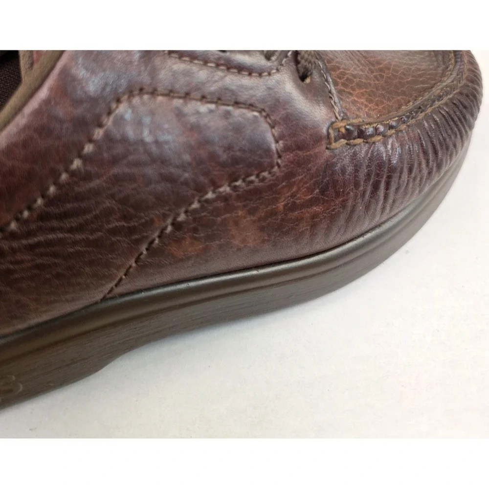 SAS Bout Time (7.5 M) Shoes Mens Burgundy Leather USA Walking Sneakers